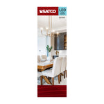 Satco 5.5W (60W Equivalent) CA10 Flame Tip LED Filament Bulb, E12 Candelabra Base, 4000K, 90+ CRI, Dimmable, Wet Rated, Clear, alternate view [Satco-S21306|CUSTOM|3]