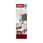 Satco 4W (40W Equivalent) CA10 Flame Tip LED Filament Bulb, E26 Medium Base, 4000K, 90+ CRI, Dimmable, Wet Rated, Clear, alternate view [Satco-S21314|CUSTOM|2]