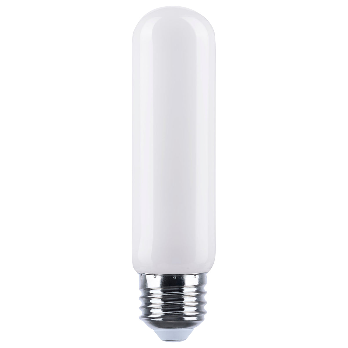 Tubular 8 Watt (75 Watt Equivalent) E26 T10 120V LED 2700k Light Bulb by Satco