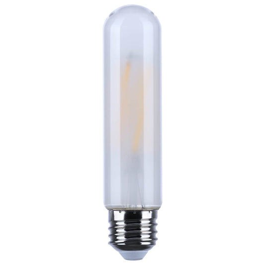 Tubular 8 Watt (75 Watt Equivalent) E26 T10 120V LED 3000k Light Bulb by Satco