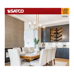 Satco 4W (40W Equivalent) B11 Torpedo LED Filament Bulb, E12 Candelabra Base, 2700K, 90+ CRI, Dimmable, Wet Rated, Clear / 3-Pack, alternate view [Satco-S21366|CUSTOM|3]