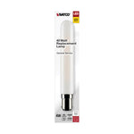 Satco 4W (40W Equivalent) T6.5 LED Filament Bulb, BA15d Base, 3000K, 90+ CRI, Dimmable, Wet Rated, Frost / Single (Box), alternate view [Satco-S21376|CUSTOM|1]