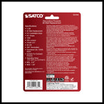 Satco 5.5W (60W Equivalent) B11 Torpedo LED Filament Bulb, E12 Candelabra Base, 2700K, 90+ CRI, Dimmable, Wet Rated, Frost / 2-Pack (Carded), alternate view [Satco-S21830|CUSTOM|1]