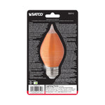 Satco 4W (40W Equivalent) C15 LED Filament Bulb, E26 Medium Base, 2100K, 80+ CRI, Dimmable, Damp Rated, Single (Clamshell), alternate view [Satco-S22712|CUSTOM|2]