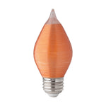 Satco 4W (40W Equivalent) C15 LED Filament Bulb, E26 Medium Base, 2100K, 80+ CRI, Dimmable, Damp Rated, Single (Box), alternate view [Satco-S23412|CUSTOM|1]