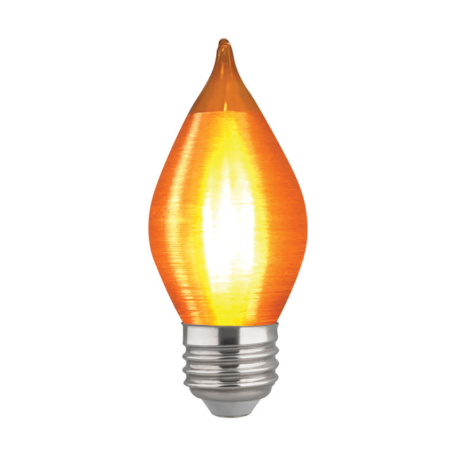 Satco 4W (40W Equivalent) C15 LED Filament Bulb, E26 Medium Base, 2100K, 80+ CRI, Dimmable, Damp Rated, Single (Box), alternate view [Satco-S23412|CUSTOM|2]