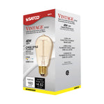 Satco 40W ST19 Edison Incandescent Bulb, E26 Medium Base, 2700K, 100+ CRI, Dimmable, Cage Style Filament, Clear with Clear Glass, alternate view [Satco-S2413|CUSTOM|6]