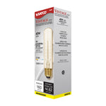 Satco 40W T9 Tubular Incandescent Bulb, E26 Medium Base, 2700K, 100+ CRI, Dimmable, 5.5" Long, alternate view [Satco-S2426|CUSTOM|5]