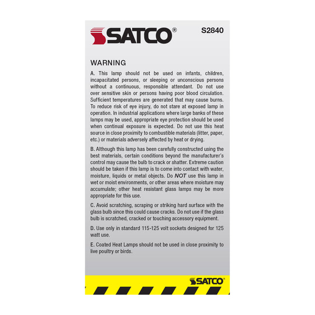 Satco 40W A15 Appliance Incandescent Bulb, E26 Medium Base, 300 Lumens, 130V, Shatter Proof, Clear with Clear Glass, alternate view [Satco-S2840|CUSTOM|3]
