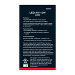 Satco 10W (60W Equivalent) A19 Standard LED Bulb, E26 Medium Base, 4000K, 90+ CRI, Damp Rated, Frost with Frost Glass, alternate view [Satco-S28562|CUSTOM|6]