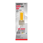 Satco 4W (25W Equivalent) T4 LED Bulb, G8 Base, 5000K, 80+ CRI, Dimmable, Damp Rated, alternate view [Satco-S28681|CUSTOM|2]
