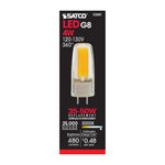 Satco 4W (25W Equivalent) T4 LED Bulb, G8 Base, 5000K, 80+ CRI, Dimmable, Damp Rated, alternate view [Satco-S28681|CUSTOM|3]