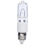 Satco 50W T4 Halogen Bulb, E11 Mini-Candelabra Base, 2900K, 100+ CRI, Dimmable, Damp Rated, 130V, Clear with Clear Glass, alternate view [Satco-S3198|CUSTOM|1]