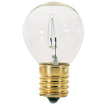 Satco 40W S11N Incandescent Bulb, E17 Intermediate Base, 2700K, 100+ CRI, Dimmable, Sold in Cases of 10, Clear with Clear Glass, alternate view [Satco-S3629|CUSTOM|1]