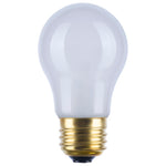 Satco 40W A15 Standard Incandescent Bulb, E26 Medium Base, C-9 Filament, 2700K, 100+ CRI, Dimmable, Frost / Single, alternate view [Satco-S3721|CUSTOM|1]