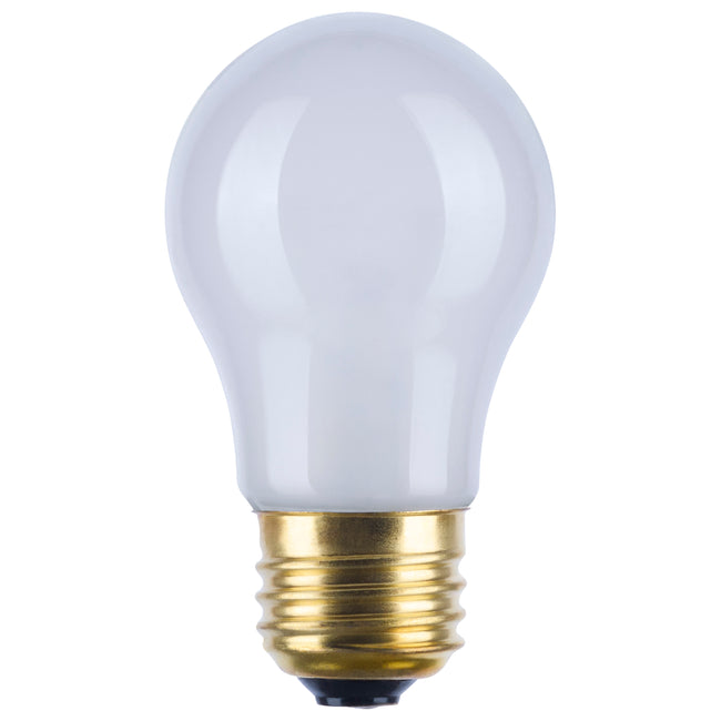 Satco 40W A15 Standard Incandescent Bulb, E26 Medium Base, C-9 Filament, 2700K, 100+ CRI, Dimmable, Frost / Single, alternate view [Satco-S3721|CUSTOM|1]