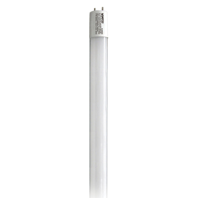 17 Watt (150 Watt Equivalent) G13 T8 2200L 120V LED 4000k Light Bulb by Satco - Gloss White with Gloss White Glass, 80+ [Satco-S39906-TF|MAIN]