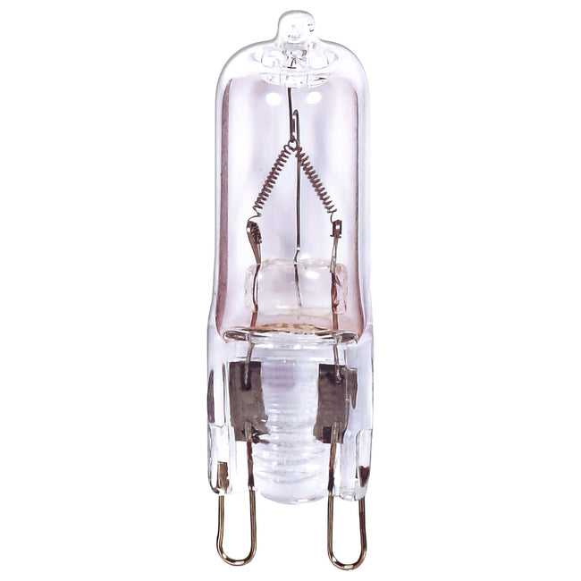 Satco 20W T4 Halogen Bulb, G9 Base, 2900K, 100+ CRI, Dimmable, Damp Rated, Clear with Clear Glass, alternate view [Satco-S4614|CUSTOM|1]