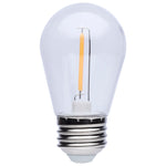 1 Watt (25 Watt Equivalent) E26 S14 60L 120V LED 2200k Light Bulb Box of 4 by Satco - Clear, 84 [Satco-S8027R1|MAIN]