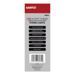 Satco LED String Light, Includes 12-S14 Bulbs, 120V, Black, alternate view [Satco-S8030|CUSTOM|3]