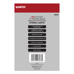 Satco LED String Light, 12 Vintage ST19 Bulbs Included, 120V, alternate view [Satco-S8036|CUSTOM|4]