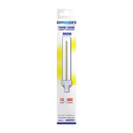 Satco 13W T4 CFL Bulb, GX23 Base, 3500K, 80+ CRI, White with White Glass, alternate view [Satco-S8311|CUSTOM|2]