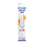 Satco 18W T4 CFL Bulb, G24q-2 Base, 3000K, 80+ CRI, Dimmable, alternate view [Satco-S8334|CUSTOM|1]