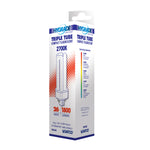 Satco 26W T4 CFL Bulb, GX24q-3 Base, 2700K, 80+ CRI, Dimmable, White with White Glass, alternate view [Satco-S8345|CUSTOM|3]