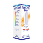 Satco 42W T4 CFL Bulb, GX24q-4 Base, 3000K, 80+ CRI, Dimmable, White with White Glass, alternate view [Satco-S8354|CUSTOM|4]