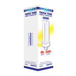 Satco 42W T4 CFL Bulb, GX24q-4 Base, 3500K, 80+ CRI, Dimmable, White with White Glass, alternate view [Satco-S8355|CUSTOM|5]