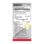 Satco 10W (60W Equivalent) A19 Standard LED Bulb, GU24 Base, 4000K, 90+ CRI, Dimmable, Damp Rated, Frost with Frost Glass, alternate view [Satco-S8482|CUSTOM|4]