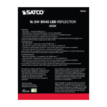 Satco 16.5W (85W Equivalent) BR40 Reflector LED Bulb, E26 Medium Base, 4000K, 80+ CRI, 103° Beam, Dimmable, Damp Rated, Frost with Frost Glass, alternate view [Satco-S9640|CUSTOM|3]
