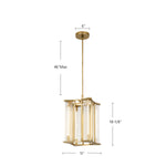 Sabre 11" LED Pendant - dimension drawing 1 [Alora-PD339415PNCR|CUSTOM|1]
