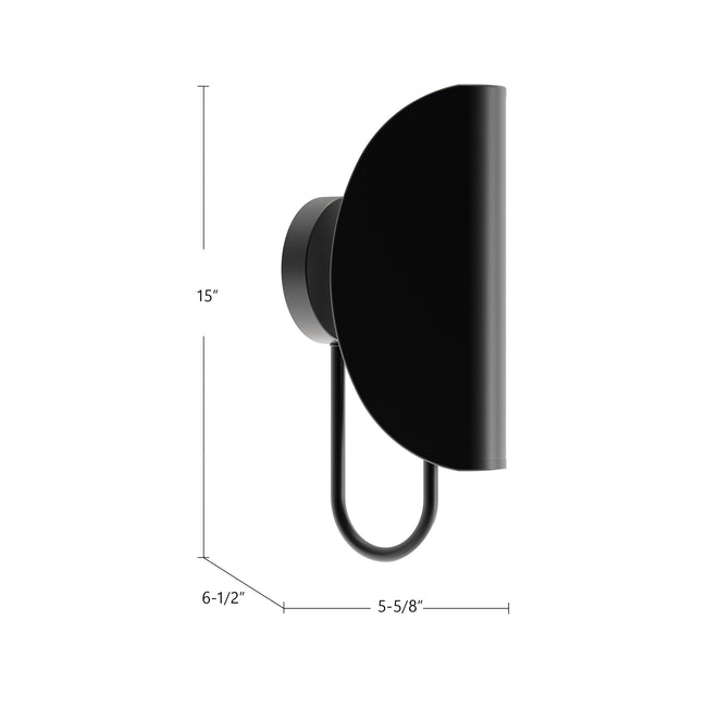 Seno 6" Wall and Vanity Light - dimension drawing 1 [Alora-WV450706AG|CUSTOM|1]