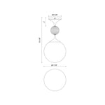 Celia 8" Semi-Flush Mount - dimension drawing 2 [Alora-SF415308BGOP|CUSTOM|2]
