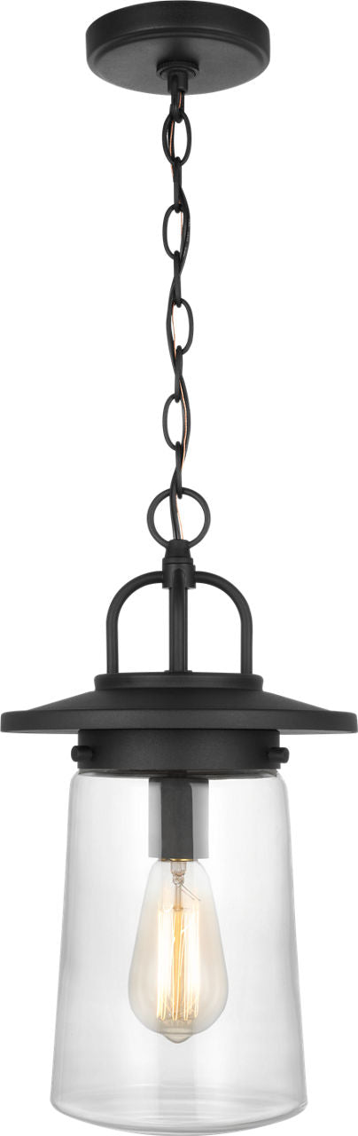 Tybee Pendant by Generation Lighting - Black with Clear Glass [Generation Lighting-6208901EN7-12|MAIN]