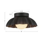 Soleil 10" LED Wall and Vanity Light - dimension drawing [Alora-WV436910AWOP-3WCCT-UNV|CUSTOM|1]
