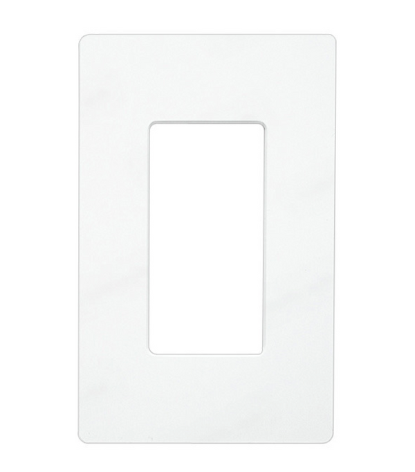 Single Gang Screw-less Wall Plate, White
