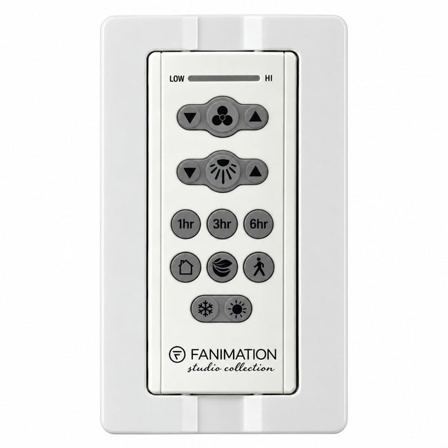 Fanimation TR305S handheld ceiling fan remote control, front view [Fanimation-TR305S|CUSTOM|1]