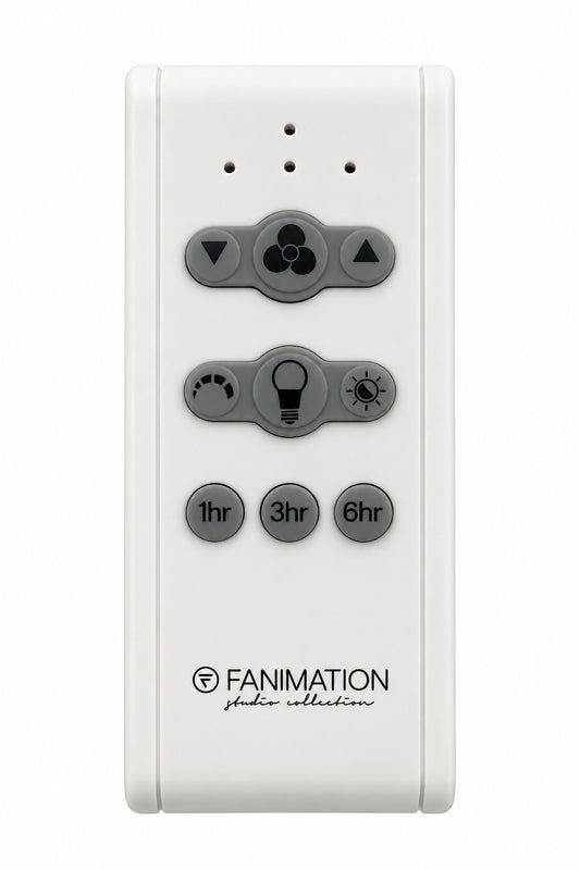Fanimation TR800S handheld ceiling fan remote control, front view [Fanimation-TR800S|CUSTOM|1]