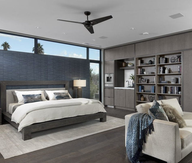 Modern Fan Co Torsion 52" Ceiling Fan - Damp Rated - photo (Torsion_307B.jpg) [Modern Fan Co-TOR-GW-52-WH-NL-001|CUSTOM|12]