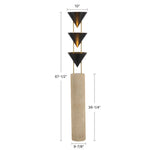 Versus 67" 3-Light Floor Lamp - dimension drawing [Alora-FL341367STA|CUSTOM|1]