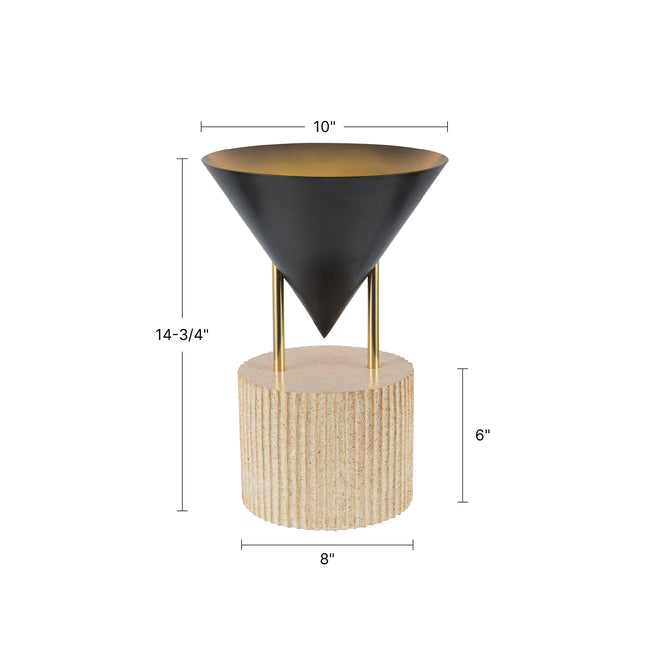 Versus 15" Table Lamp - dimension drawing [Alora-TL341015STA|CUSTOM|1]