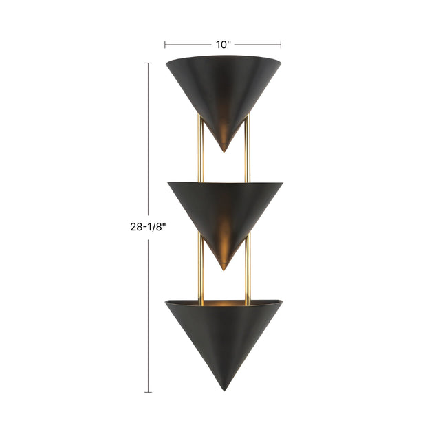 Versus Wall Sconce - dimension drawing 2 [Alora-WS341328STA|CUSTOM|1]