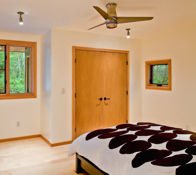Modern Fan Co Velo DC 48" Flush Mount Ceiling Fan - Damp Rated - photo (Velo_Flush_134.jpg) [Modern Fan Co-VEL-FM-GW-48-WH-NL-WC|CUSTOM|7]