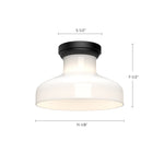 Westlake 11" Flush Mount - dimension drawing 1 [Alora-FM540011BNGO|CUSTOM|1]