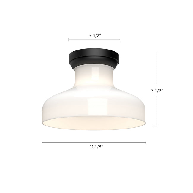Westlake 11" Flush Mount - dimension drawing 1 [Alora-FM540011BNGO|CUSTOM|1]
