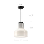 Westlake 11" Pendant - dimension drawing 1 [Alora-PD540411BNGO|CUSTOM|1]