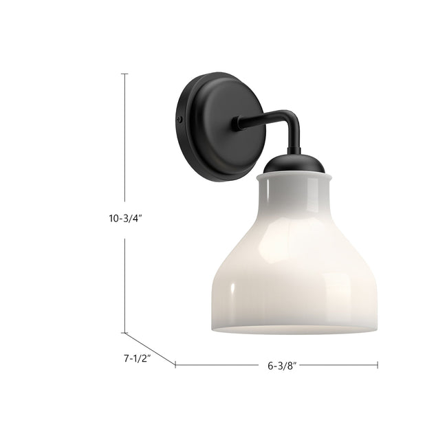 Westlake Wall and Vanity Light - dimension drawing 1 [Alora-WV540106MBGO|CUSTOM|1]