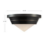 Willard 10" Flush Mount - dimension drawing 1 [Alora-FM348010PNOP|CUSTOM|1]